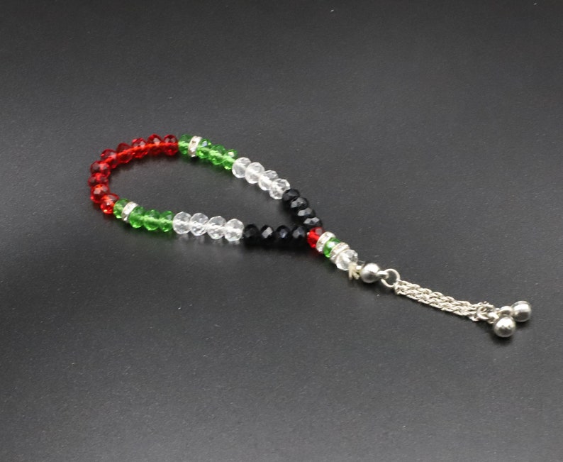 Handmade Crystal Prayer Beads Palestine Design Palestine Etsy