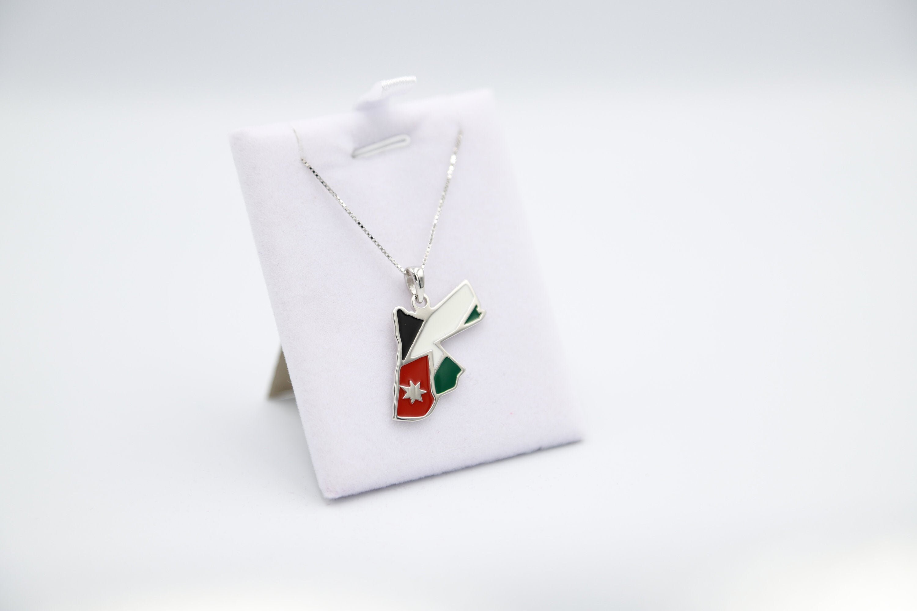 Jordan Necklace Jordan pendant 925 sterling silver Map Etsy