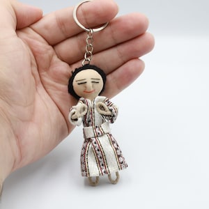 Puppen Schlüsselanhänger , Beduinen Frauen , Palästina Frauen , Palästina , Stickerei , Tatreez , Handarbeit , Palästina , Palästina Kultur , Geschenk