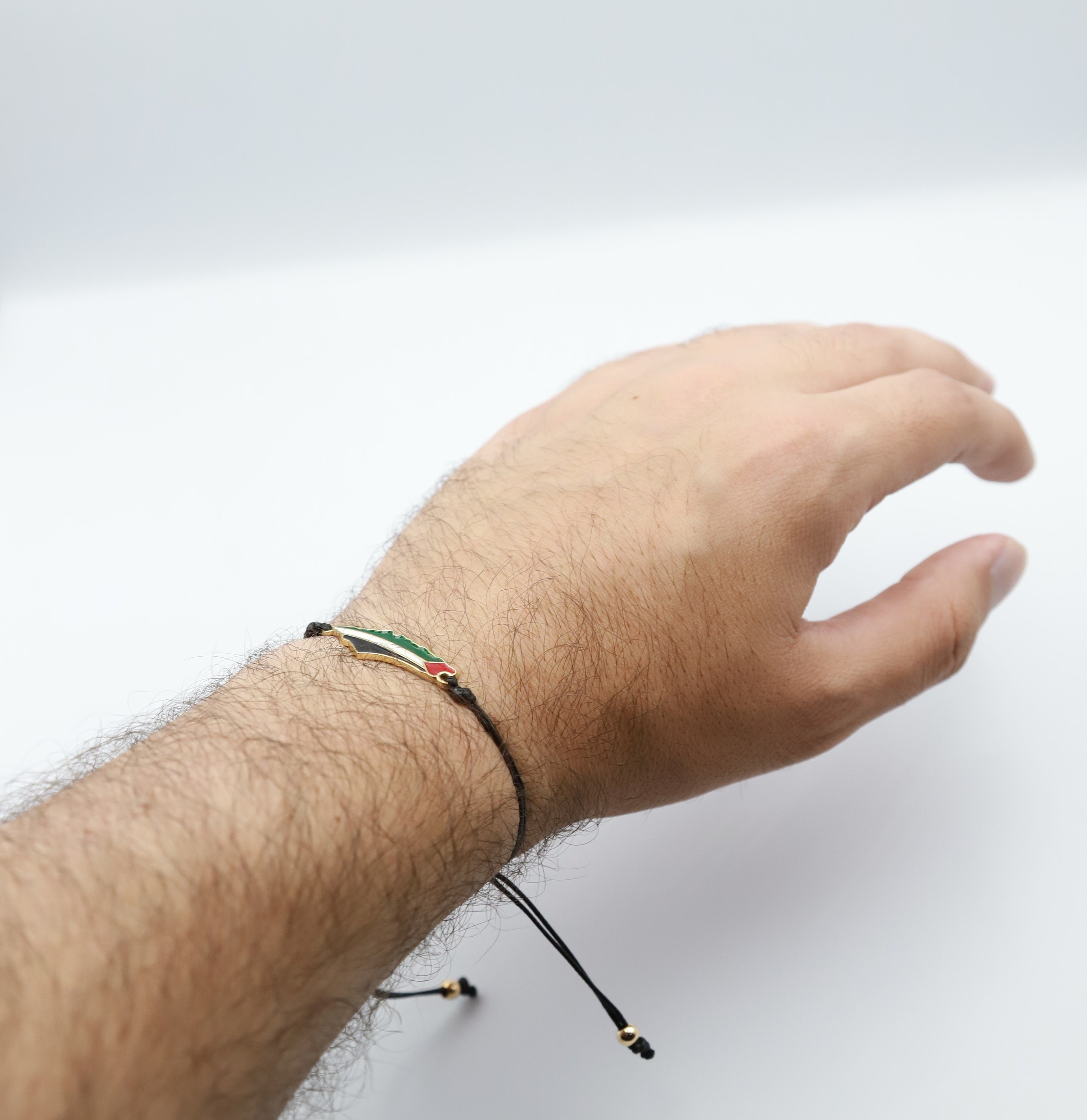 Palestine Bracelet Palestinian Cord Bracelet Palestinian Etsy UK