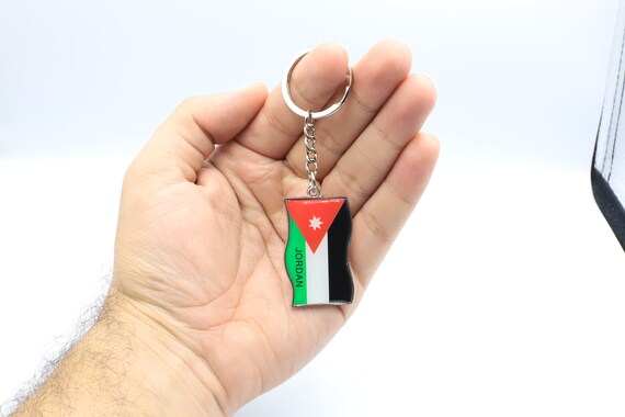Portachiavi Jordan Design Jordan Flag Jordan Flag pendente Jordan Word Gift  For Him Jordanian Jordanian Gift , Jordan Key chain -  Italia