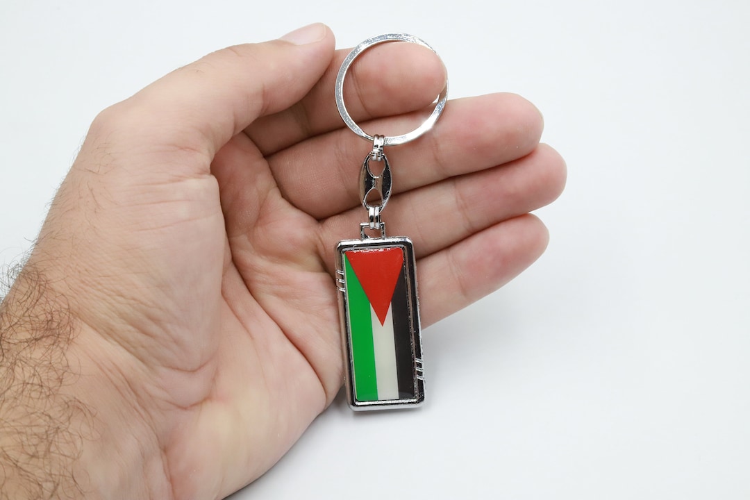 Palestine Flag Keychain , Palestine Design , Palestine , Palestine Flag
