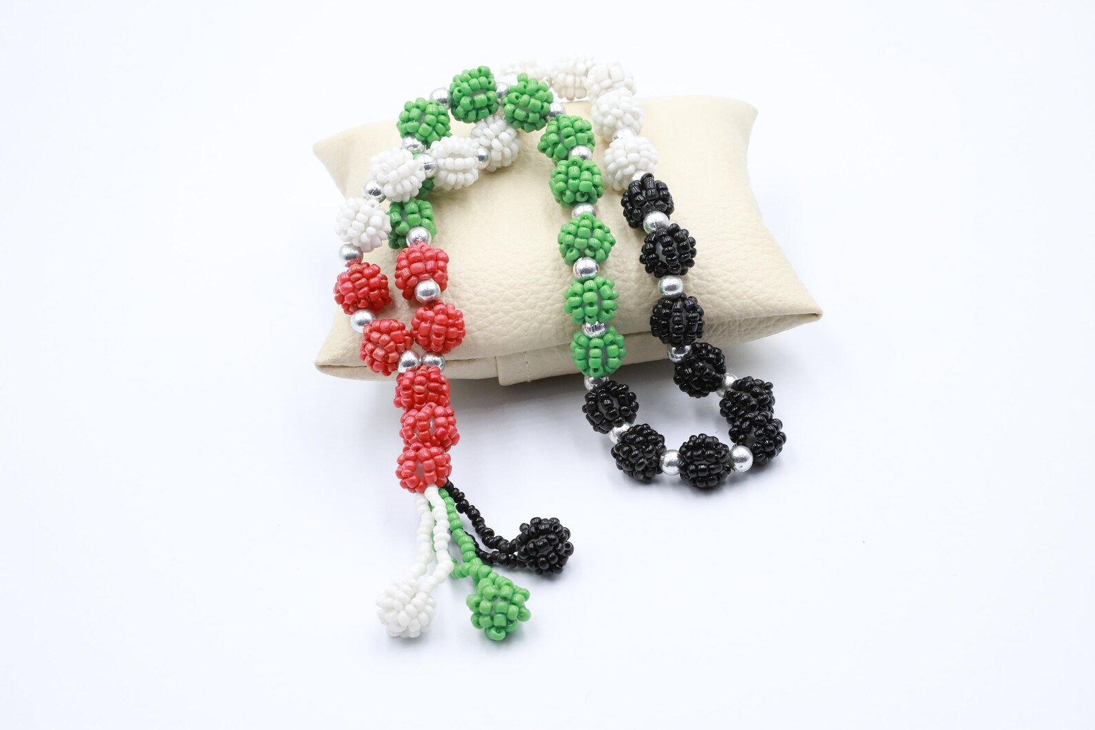 Palestine Flag Prayer Beads Handmade Palestine Design | Etsy