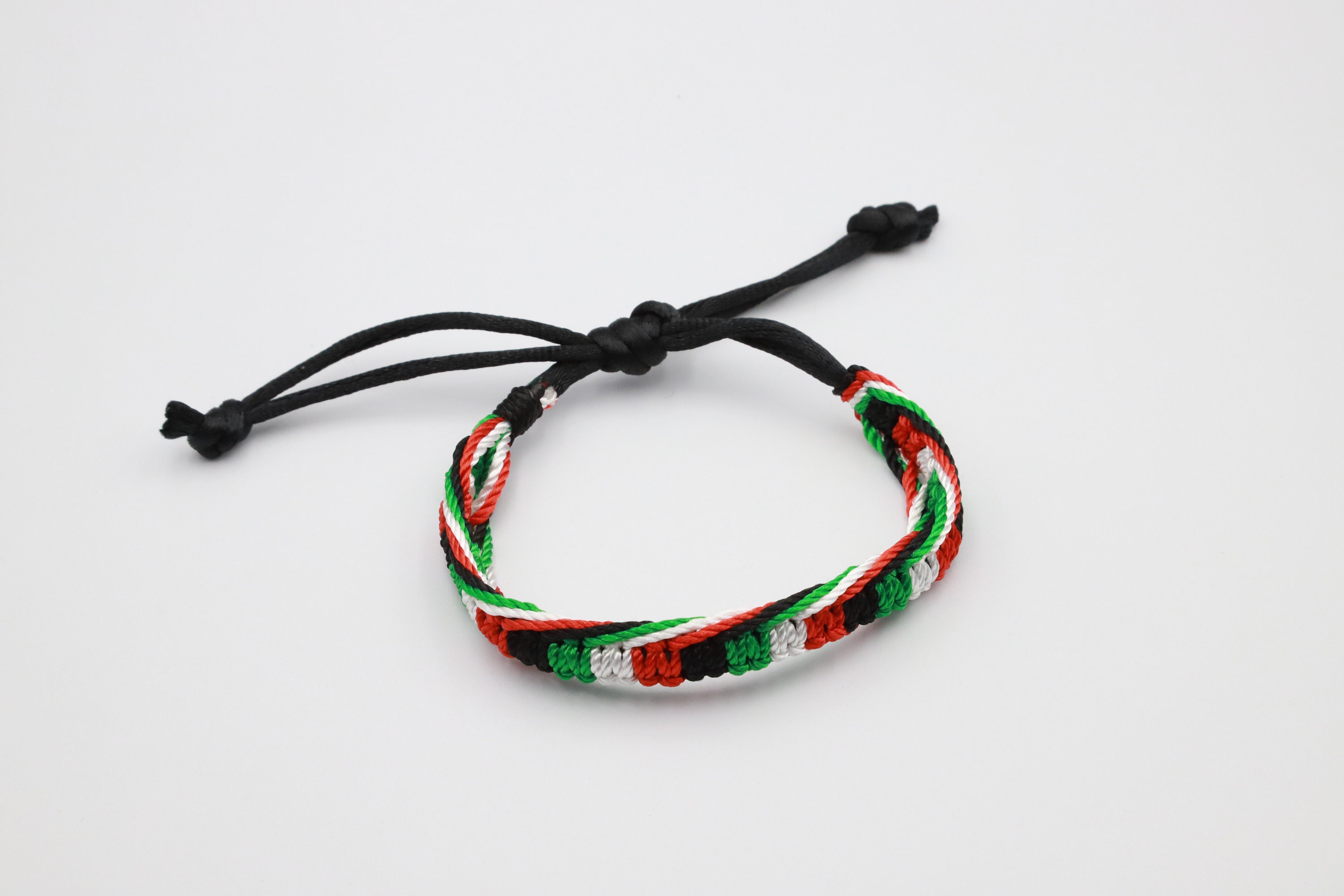 Palestine Bracelet Palestinian Cord Flag Palestine Etsy