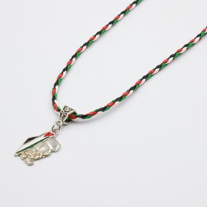 Collier Handalah, similicuir, design Palestine, pendentif Palestine, Palestine libre, Handala, Palestine, pendentif Handalah, cadeau