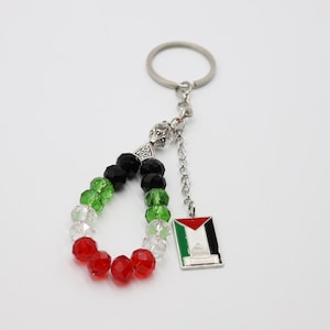 Porte-clés Palestine - Palestine - Dôme du Rocher - Porte-clés - Drapeau de la Palestine - Palestine libre - Design Palestine - Handalah - Palestinien