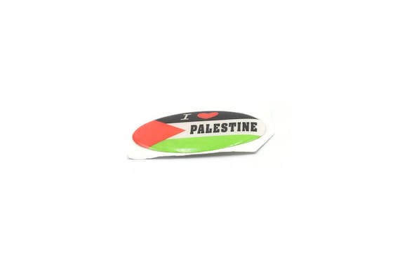 Sticker Palestine Resin Domed Stickers Palestine Flag 3D Vinyl