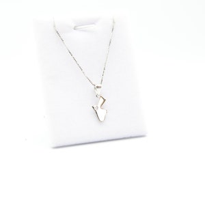 Jordan pendentif , Jordan Collier , 925 argent sterling , Carte pendentif , Jordanie Carte , Jordanie amour , Mini carte , Jordanien , Cartes cadeau , Cadeaux
