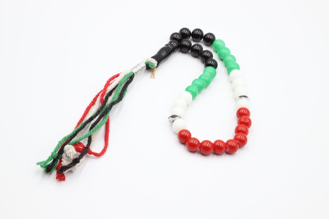 Handmade Glass Prayer Beads Palestine Design Palestine Etsy