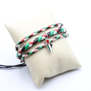 Bracelet Palestine, design Palestine, carte de la Palestine, pendentif Palestine, carte de la Palestine, Palestine, bracelet drapeau de la Palestine, cadeau
