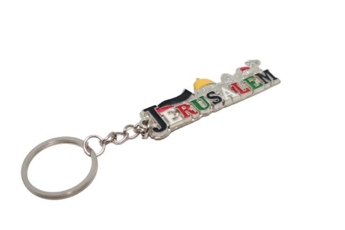 Jerusalem Keychains Palestine Designed Jerusalem Free Etsy