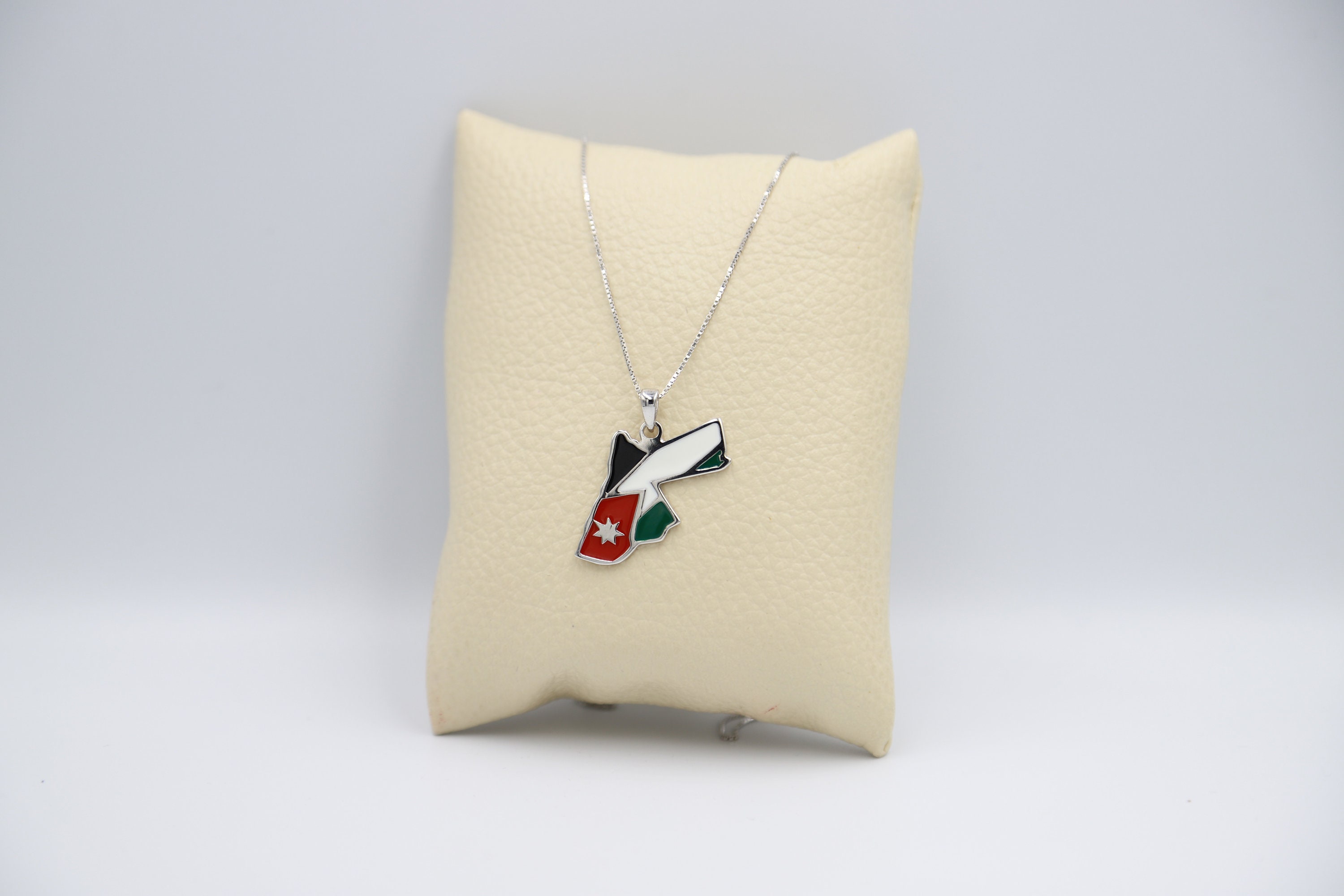 Jordan Necklace Jordan pendant 925 sterling silver Map Etsy