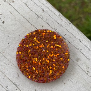 Winnie Yellow Glitter Resin Pet Collar Tag Resin Dog Tag image 3