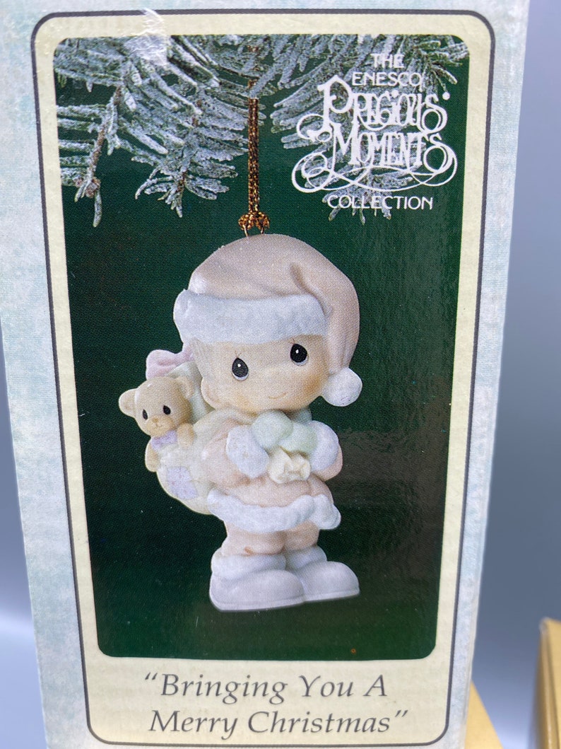 Vintage Precious Moments Christmas Ornaments New In Boxes 8 Etsy