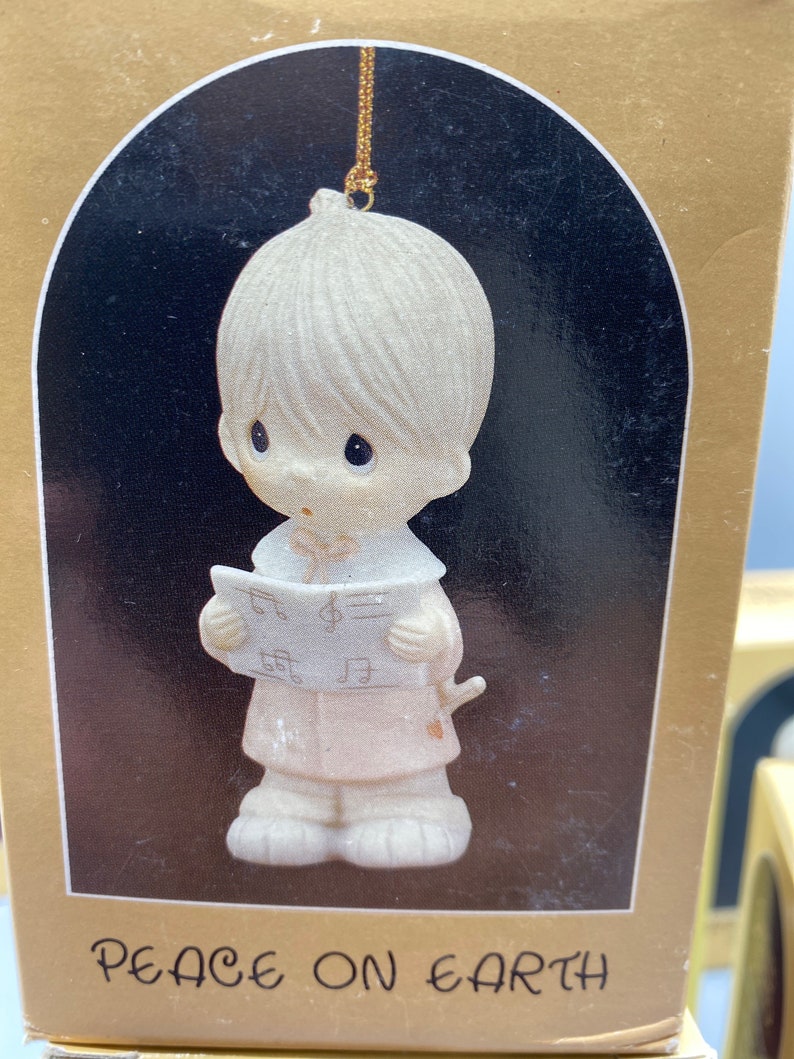 Vintage Precious Moments Christmas Ornaments New In Boxes 8 Etsy