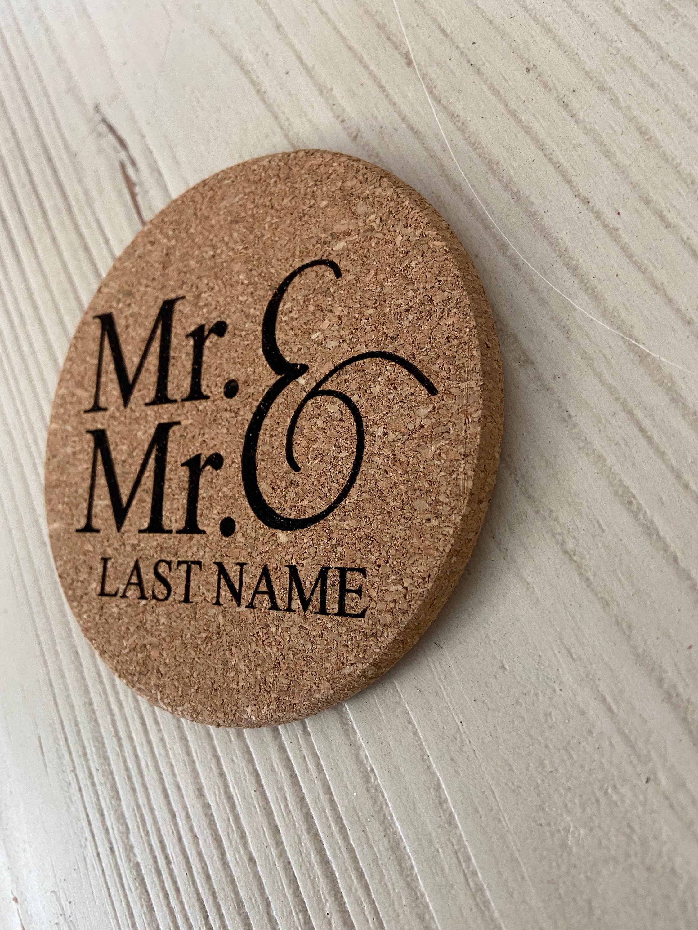 Wedding Favors Customized Coaster Bridal Party Gift Cork Etsy