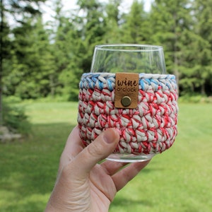 Crochet Wine Cozy Pattern/Happy Sips Wine Cozy Pattern/Cozy Pattern/Wine Cozy Pattern/Easy Crochet Pattern/PDF Crochet Pattern image 3