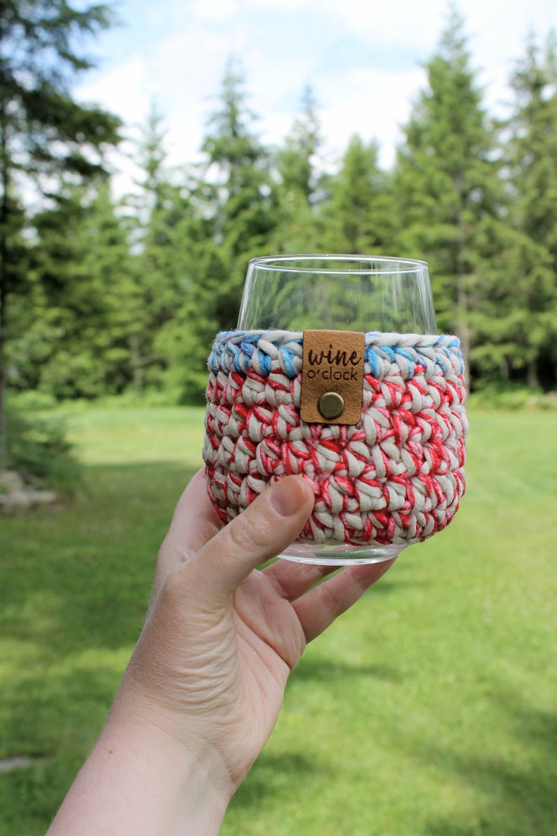 Crochet Wine Cozy Pattern/Happy Sips Wine Cozy Pattern/Cozy Pattern/Wine Cozy Pattern/Easy Crochet Pattern/PDF Crochet Pattern image 3