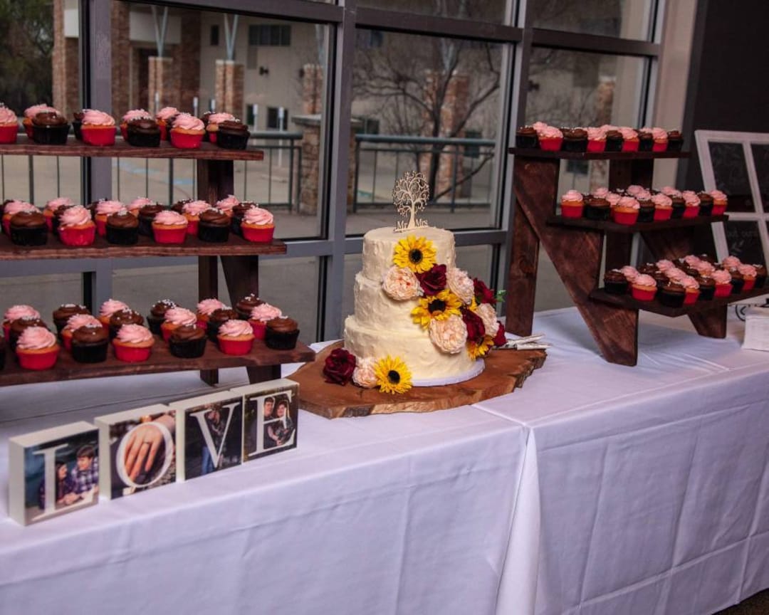 A Pair2 of Cupcake Stair Stand 3 Step Stands. It Will Come Apart and