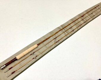 No. 2263 - 7’6”, 2/2, 4 Weight Custom Made Flamed Bamboo Fly Rod