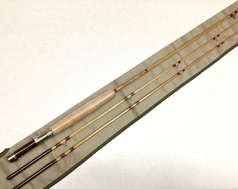 No. 2219 - 7’9”, 2/2, 6 Weight Custom Made Blond Bamboo Fly Rod