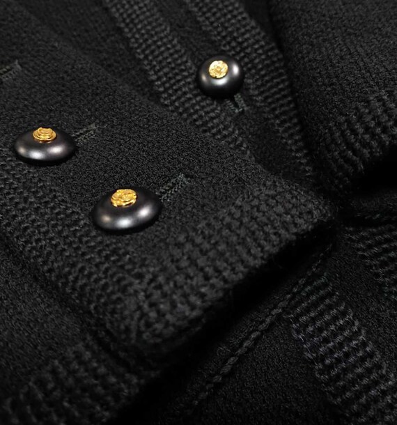 Chanel Tweed Black Jacket Size 36 