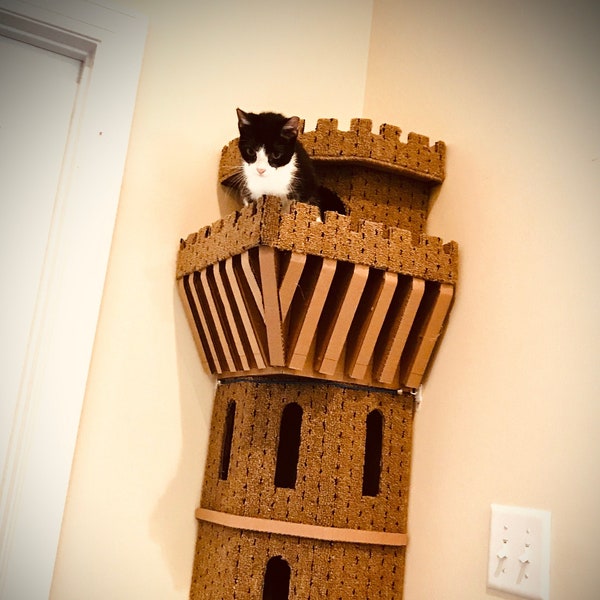 DIY XL Cat Tower Corner -Plans