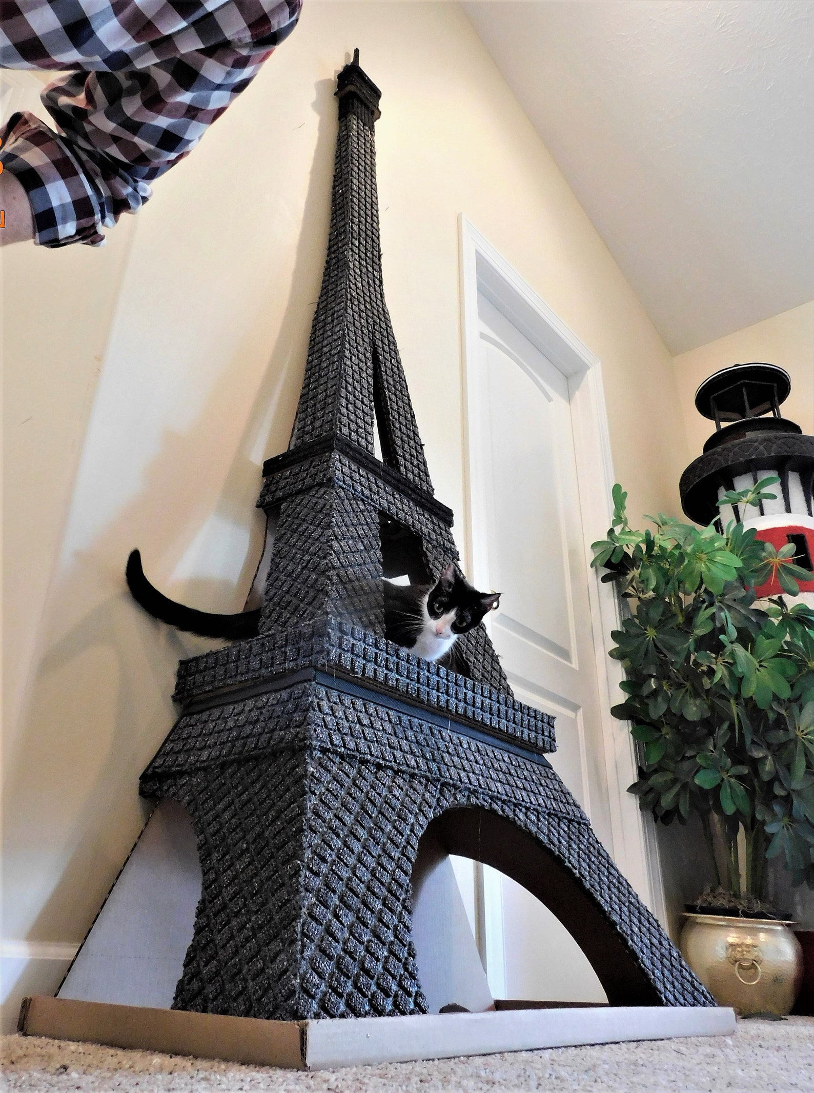 DIY Eiffel Tower Cat Tree plans and Patterns Cardboard Play Etsy