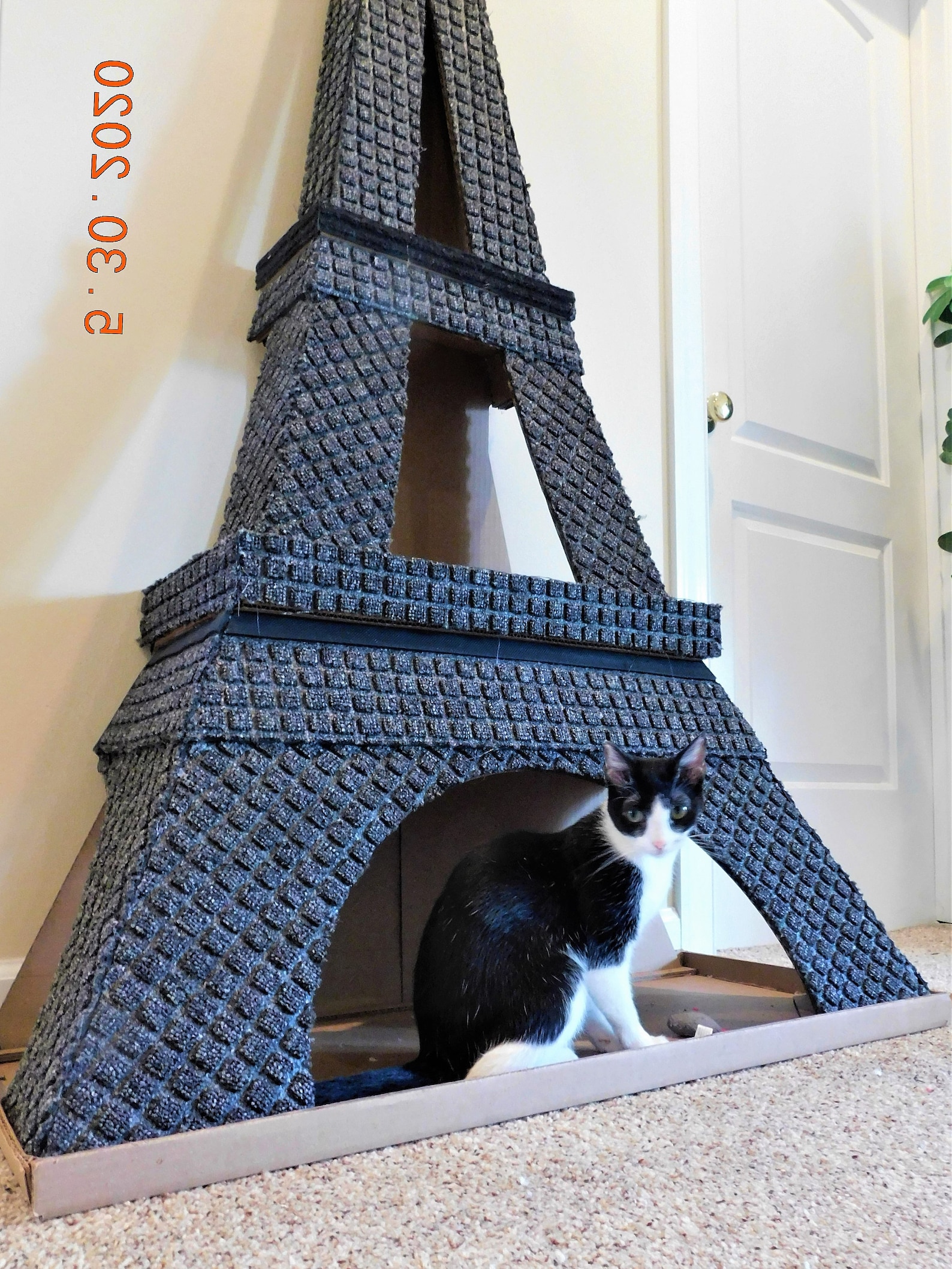 DIY Eiffel Tower Cat Tree plans and Patterns Cardboard Play Etsy