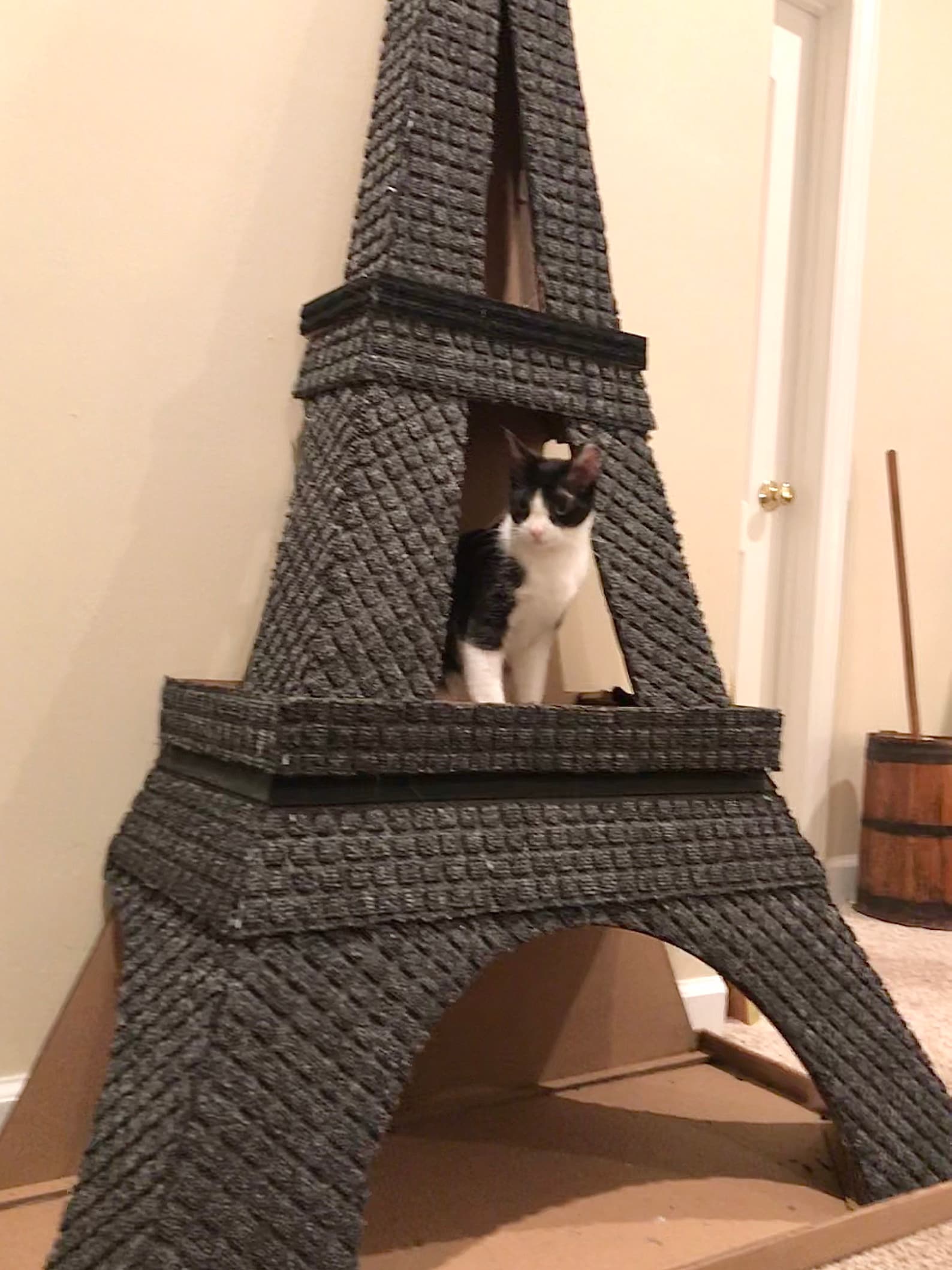 DIY Eiffel Tower Cat Tree plans and Patterns Cardboard Play Etsy