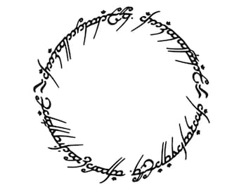 Lord of the Rings One Ring To Rule Them All Vinyl Sticker Printed Vinyl Decal Lord of the Rings One Ring To Rule Them All Vinyl Sticker Printed Vinyl Decal