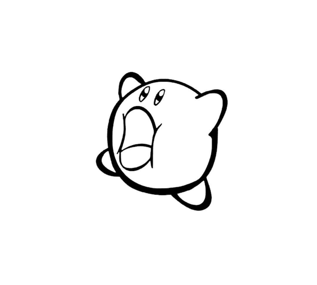 Kirby Vinyl Decal Etsy