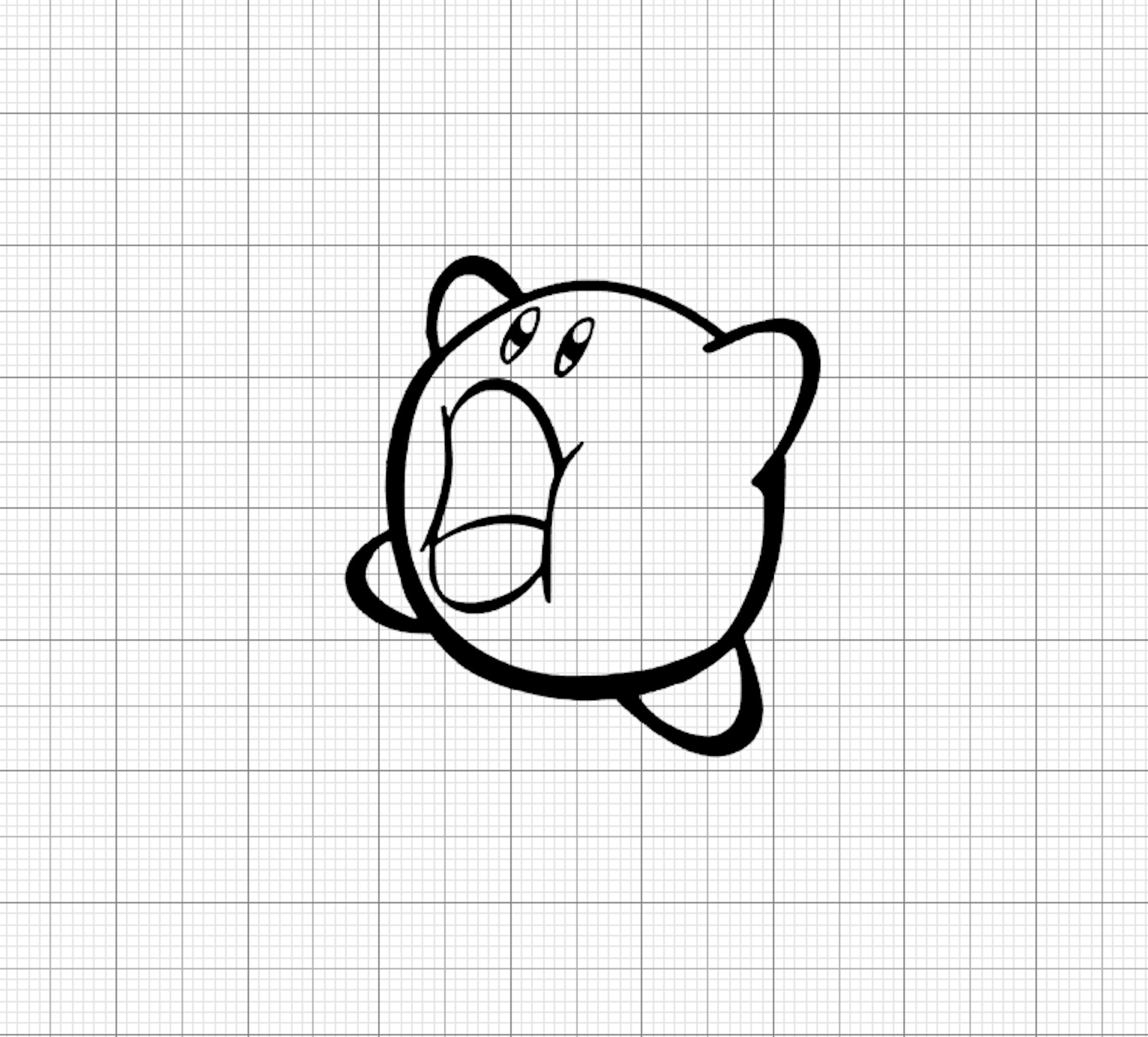 Kirby Vinyl Decal Etsy