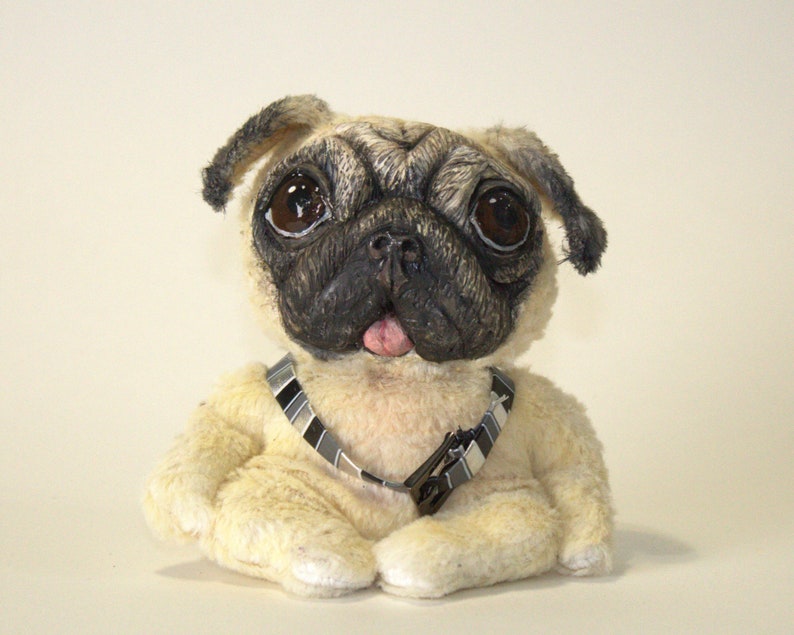Pug chien animal en peluche jouet de chien r?�aliste cadeau | Etsy
