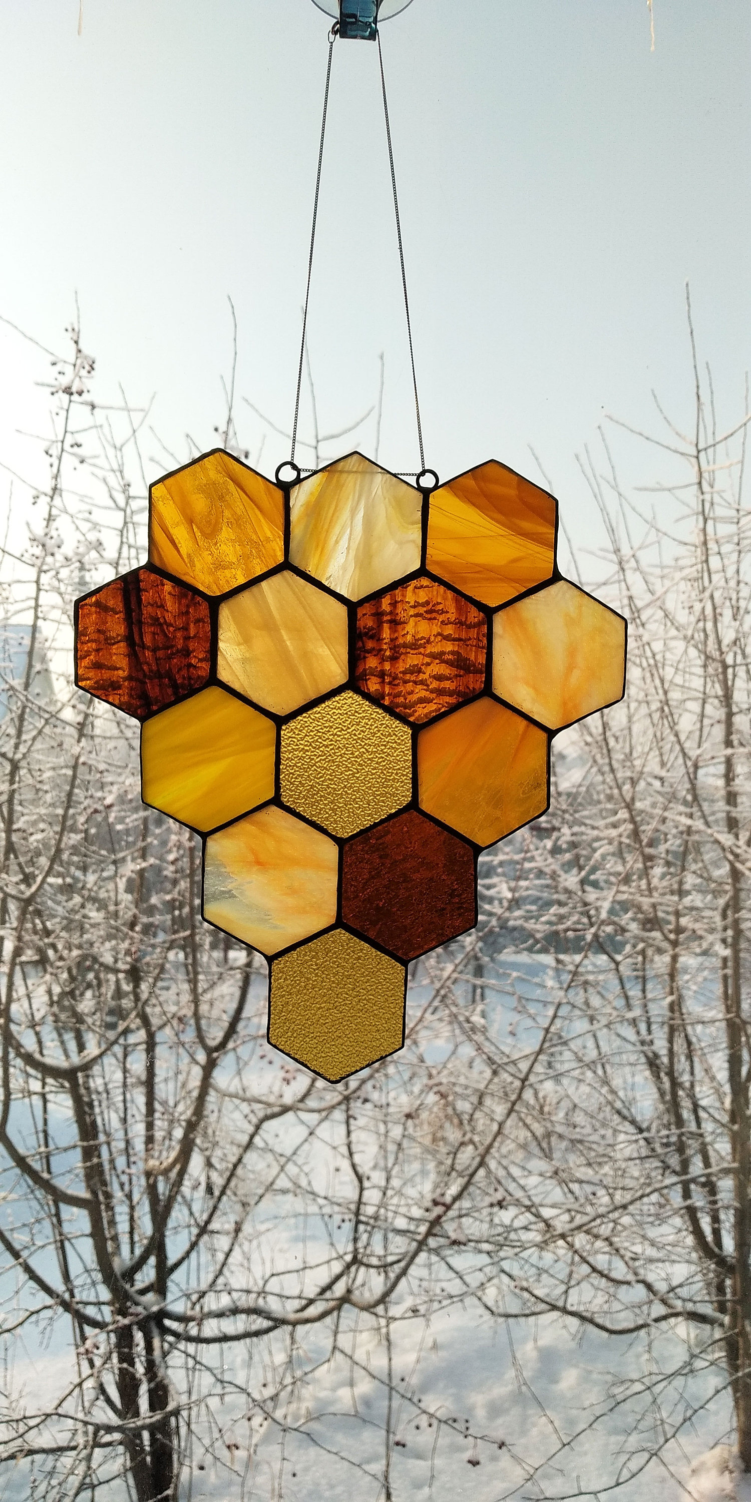 stained glass suncatcher window hanging home decor Etsy