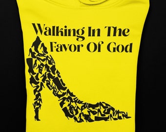 walking in the favor of God Svg Png for download only.