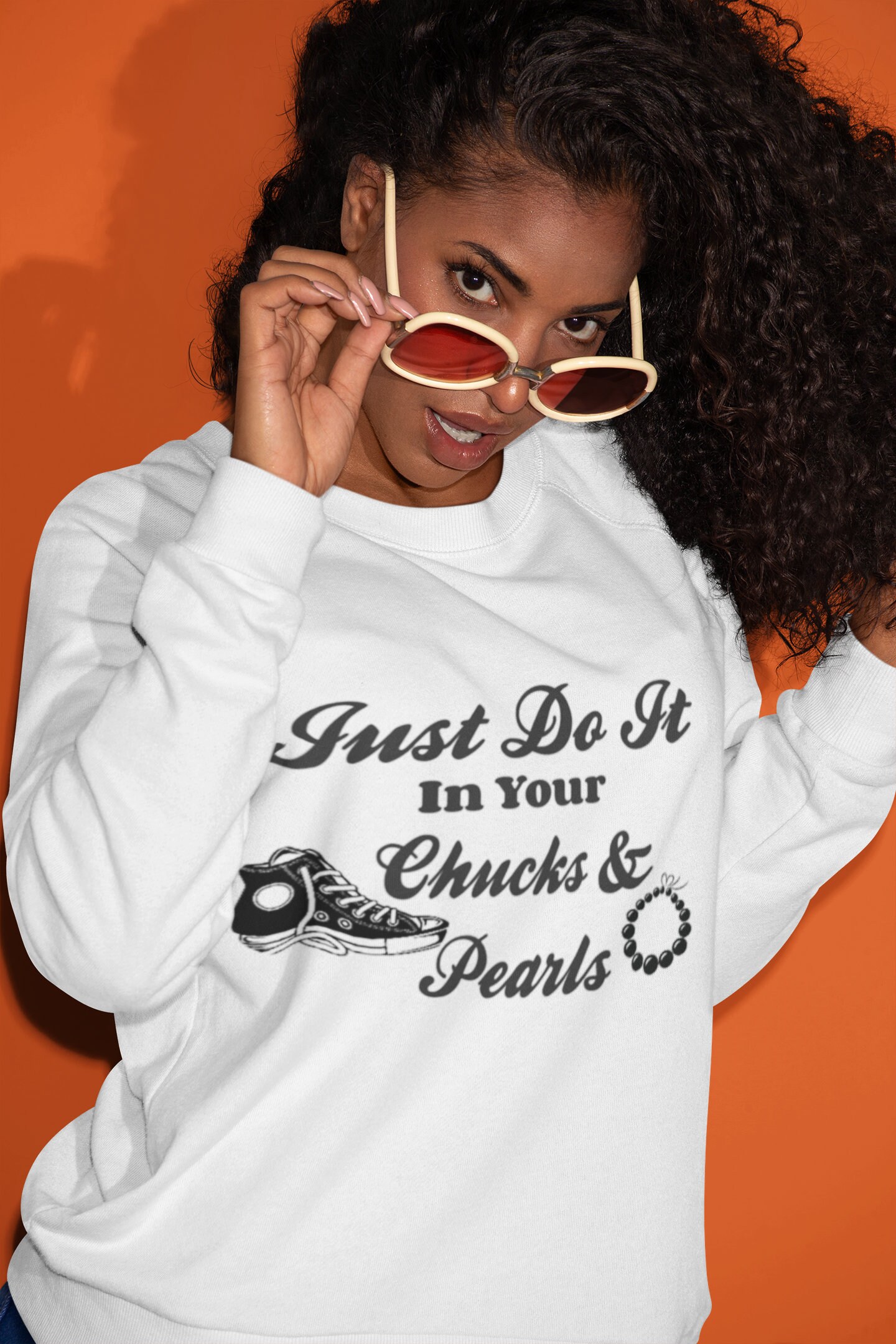 Just Do It in My Chucks and Pearls Digital File Only Png Svg Etsy