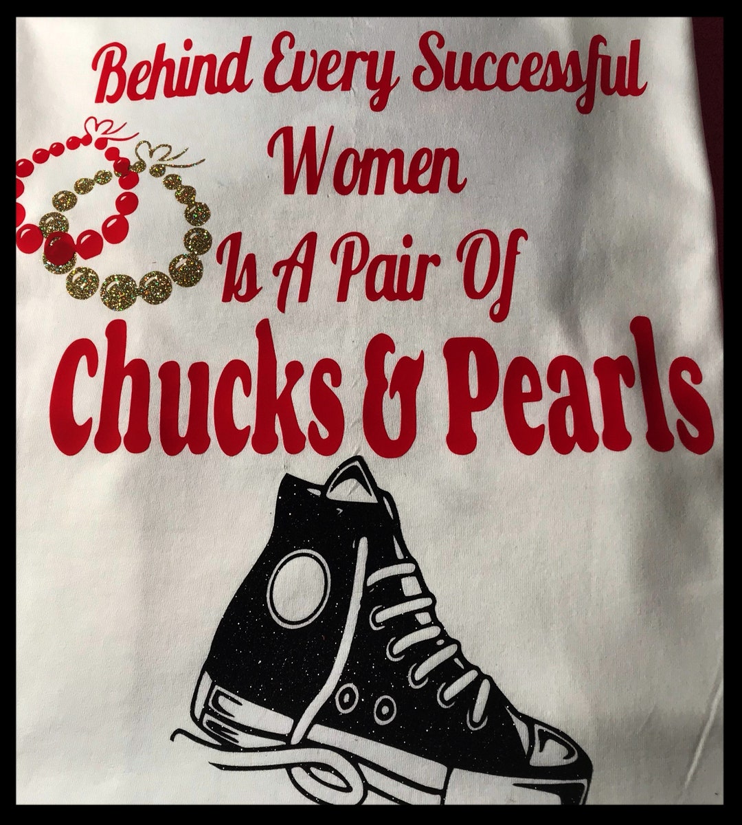 Chucks and Pearls Svg Png File Download Only Etsy