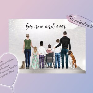 Geschenk Oma und Opa | Portrait Großfamilie | Wunderdruck | Geschenkidee | F101