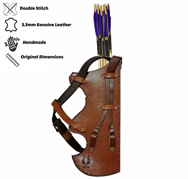 Belt Quiver Traditional Archery Hip Quiver Motifs Ottoman Etsy