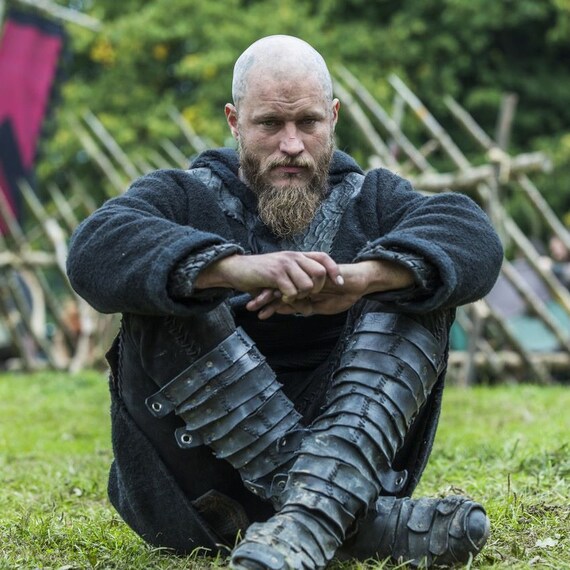 Viking Ragnar Lothbrok Leder Stiefel Lamellare Schuhe Viking Etsy