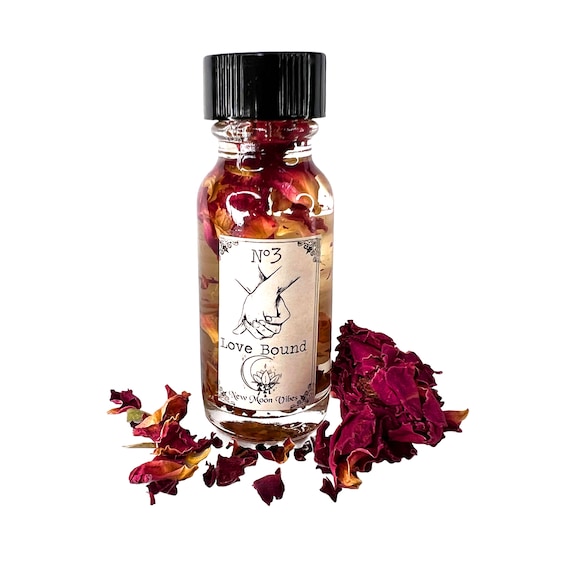 Love Bound Herbs & Essential Oils Ritual Spiritual Oil for Spells attraction passion romance commitment fidelity understanding intimacy