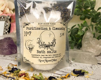 Purification Cleansing Break Spells Remove Negativity Ritual Herbal Bath Salts Smudge Banish Negative Guilt Shame Sadness Grief Break
