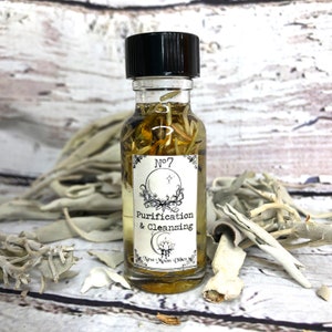 Purification Cleansing Conjure Drawing Oil Wiccan Pagan Intention Spell  Smudge Banish Negative Guilt Shame Sadness Grief Break