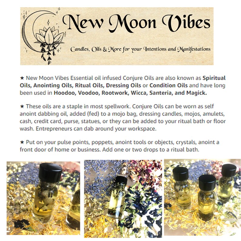 Good Luck Spell Potion Magick Wiccan Conjure Oil image 9