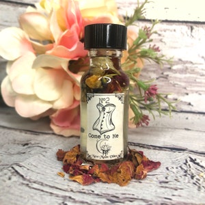 Come to Me Ven a mi Love Amor Oil Wiccan Pagan Intention Spell Santeria Conjure oil, Candle Anointing Witchcraft Supplies Romance