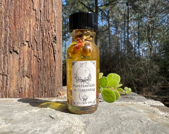 Purification Spell Oil Cleansing renewal protection peace clarity detoxification purification spiritual healing negative energy removal