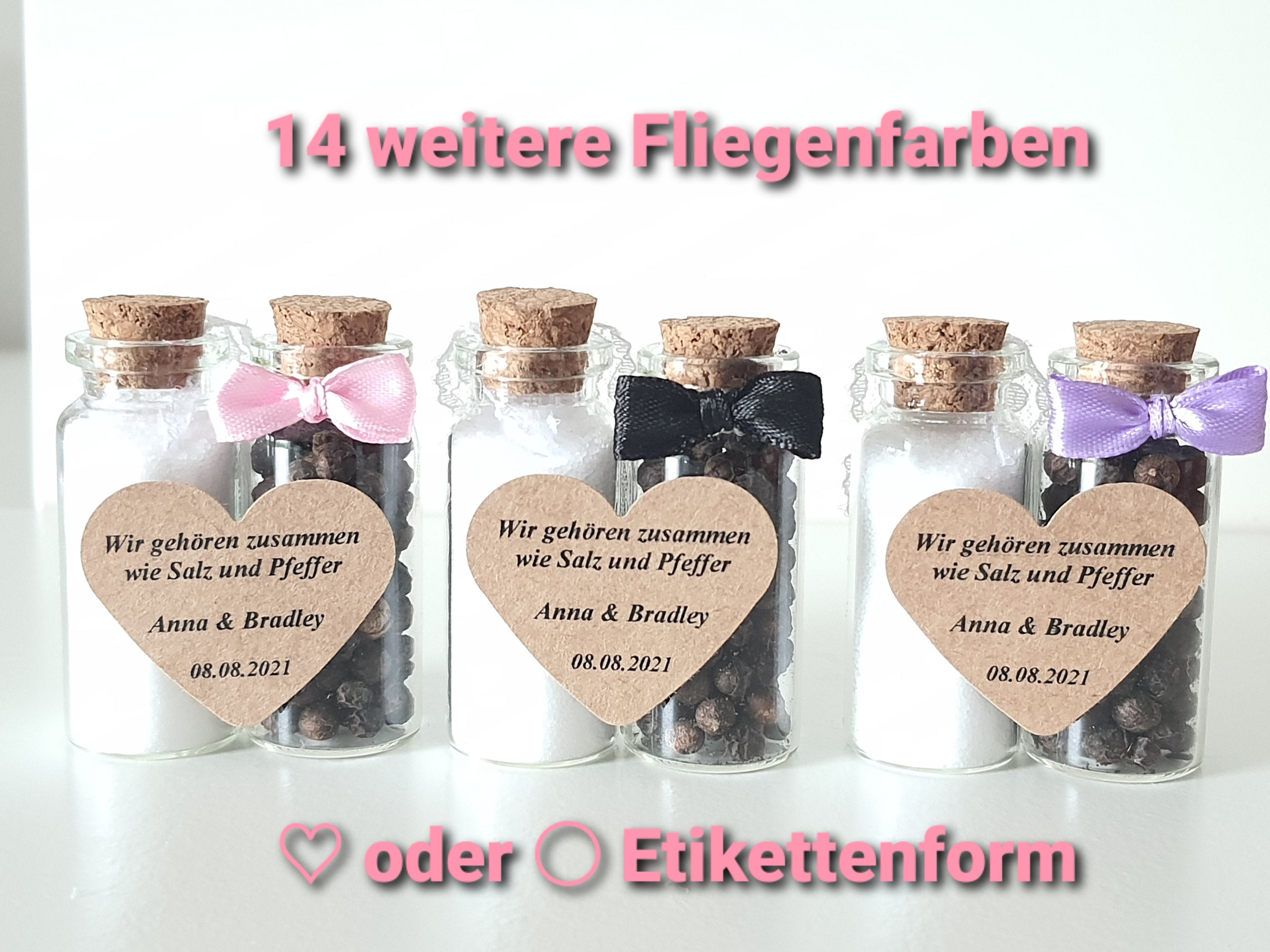 Gastgeschenk Hochzeit Salz und Pfeffer personalisiertes Etsy