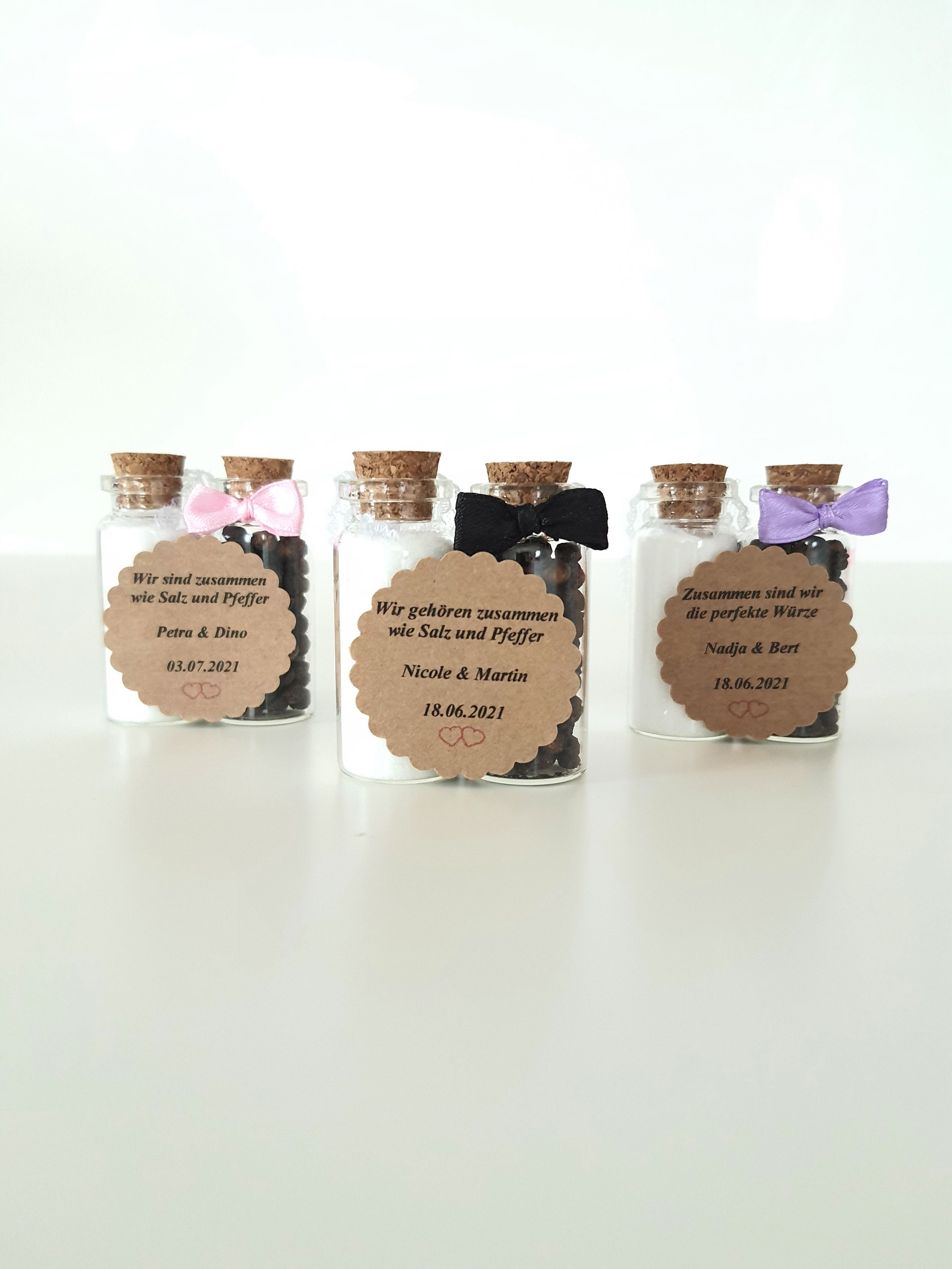 Gastgeschenk Hochzeit Salz und Pfeffer personalisiertes Etsy