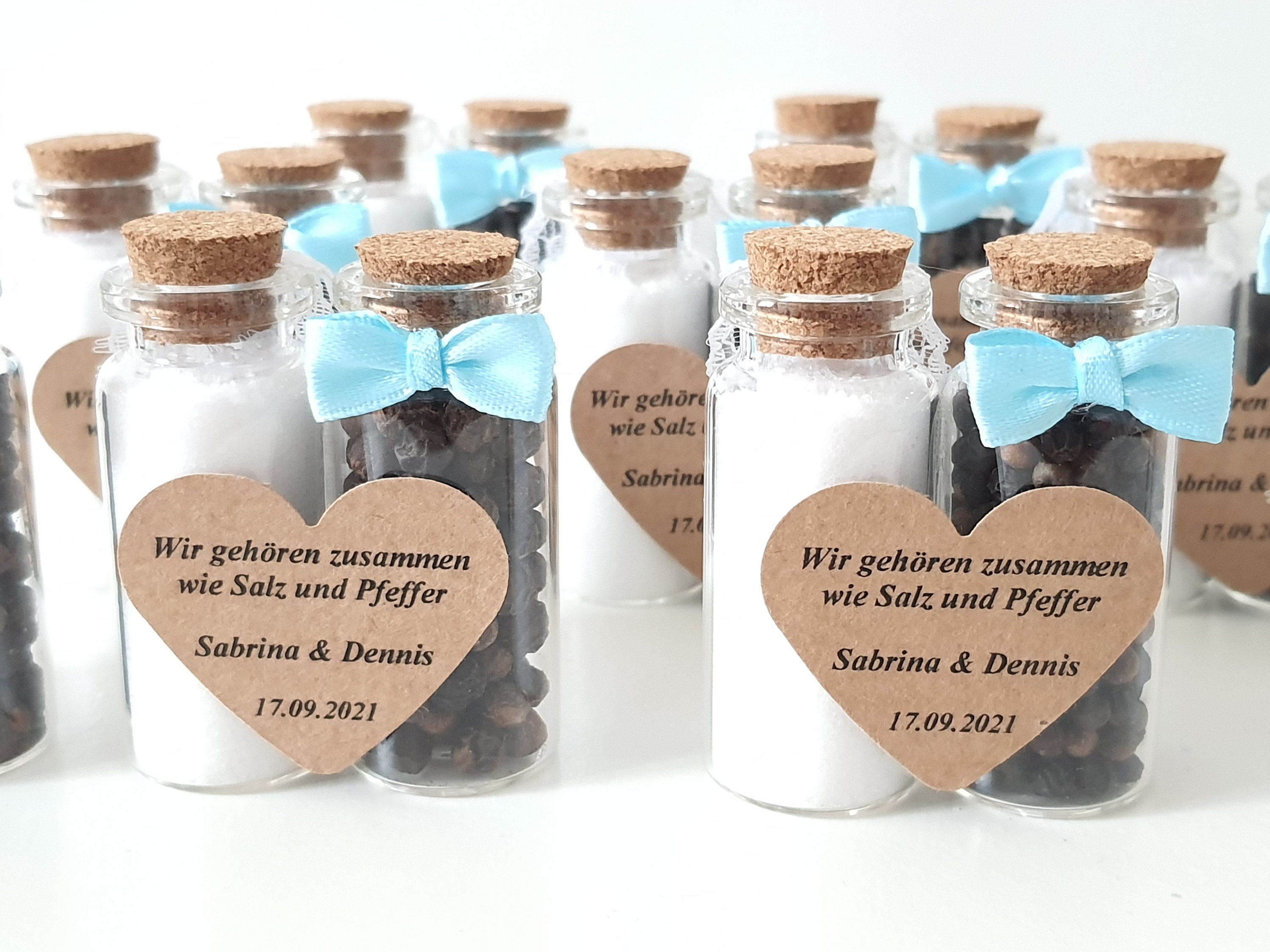 Gastgeschenk Hochzeit Salz und Pfeffer personalisiertes Etsy.de